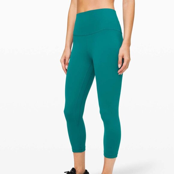 Lululemon Align Crop *21" Leggings Laguna size 8 - Picture 2 of 6